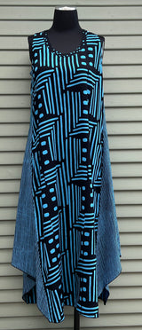 Lyng 4052RB Blue AR Dress