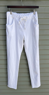 Plum Loco A2IP07SLW Solid WHITE One-Size Viscose Stretch Pant