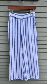 Tempo Paris 261AW Blue and White Striped Linen Pant