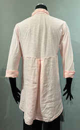 Cut Loose 5706276PS Pink Salt Cotton Linen Blend Easy Shirt