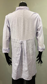 Cut Loose 5706276LV Lavendula Cotton Linen Blend Easy Shirt