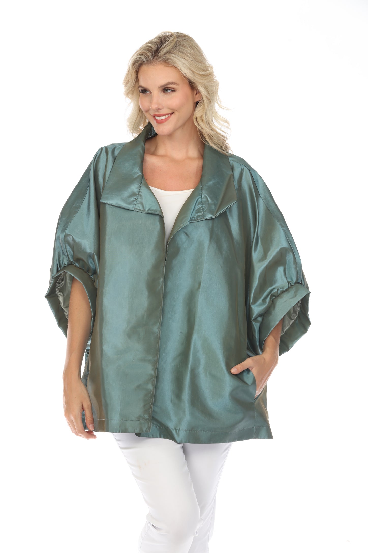 LINDI J5208-5 Teal One Size Jacket