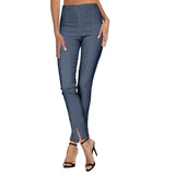 Klaveli Marcus 1201DD Dark Denim Pull-On Ankle Pants