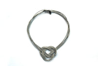 Sea Lily L26A Silver Figure 8 Large Knot Necklace With Magnetic Clasp