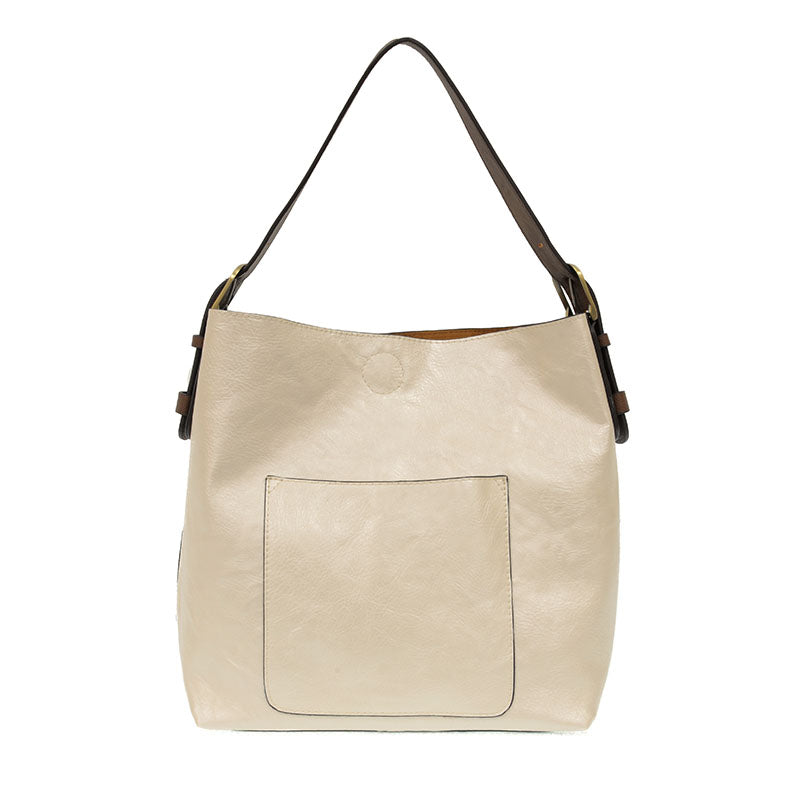 Joy Susan L8008-120 METALLIC PEARL Coffee Handle Hobo Bag