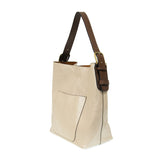 Joy Susan L8008-120 METALLIC PEARL Coffee Handle Hobo Bag