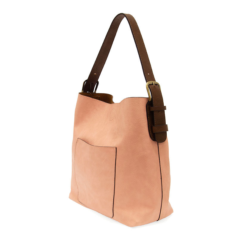 Joy Susan L8008-134 CREPE PINK Hobo Coffee Handle Handbag