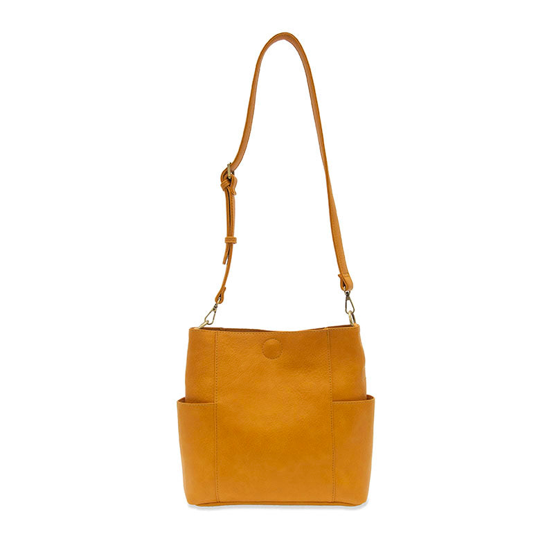 Joy Susan L8089-166 Mustard Kayleigh Side Pocket Bucket Bag