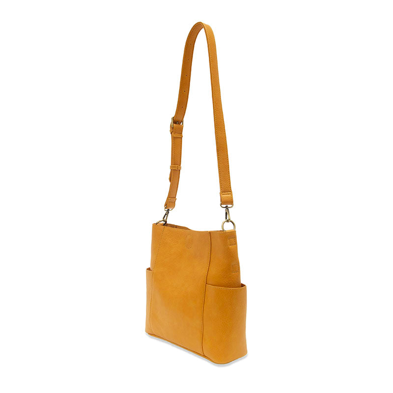 Joy Susan L8089-166 Mustard Kayleigh Side Pocket Bucket Bag