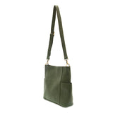 Joy Susan L8089-23 HUNTER GREEN Kayleigh Side Pocket Bucket Bag