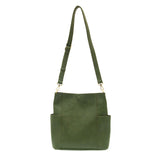 Joy Susan L8089-23 Hunter Green Kayleigh Side Pocket Bucket Bag