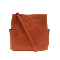 Joy Susan L8089-39 BURNT ORANGE Kayleigh Side Pocket Bucket Bag