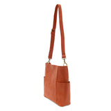 Joy Susan L8089-39 BURNT ORANGE Kayleigh Side Pocket Bucket Bag