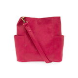 Joy Susan L8089-76 Ruby Pink Kayleigh Side Pocket Bucket Bag
