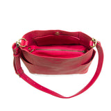 Joy Susan L8089-76 Ruby Pink Kayleigh Side Pocket Bucket Bag