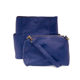 Joy Susan L8089-97 Cobalt Kayleigh Side Pocket Bucket Bag
