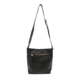 Joy Susan L8247-00 BLACK Bindi Front Slip Pocket Bucket Crossbody Bag