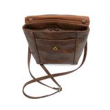 Joy Susan L8259-15 PECAN Jensy Front Flap Crossbody Handbag