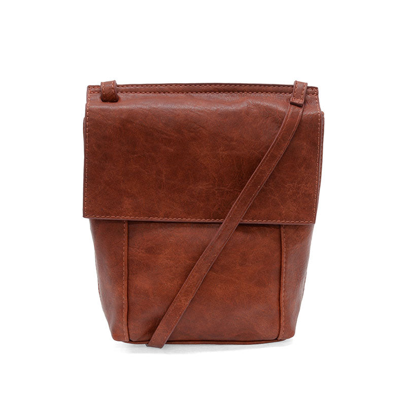 Joy Susan L8259-52 CINNAMON Jensy Front Flap Crossbody Handbag