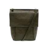 Joy Susan L8259-67 DARK OLIVE Jensy Front Flap Crossbody Handbag