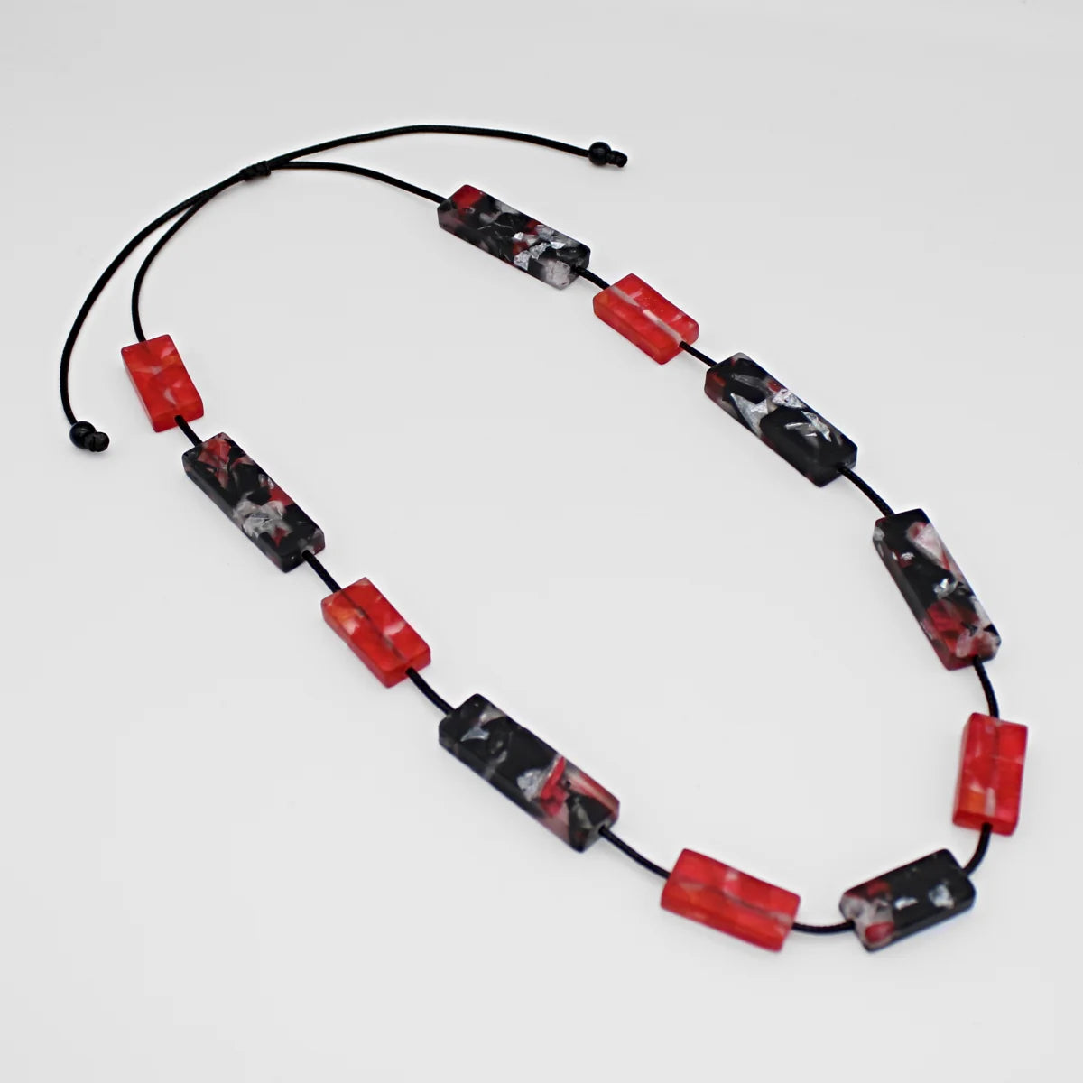 Sylca LS23N22R RED Vega Rectangular Necklace