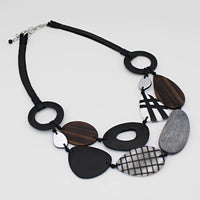 Sylca LS23N45 Black Artistic Crosby Necklace