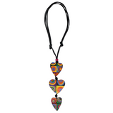 Sylca LS26N04MU Mariee Multi Color Circles Heart Pendant Necklace