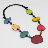 Sylca LS24N11 Multi Color Stepping Stones Necklace