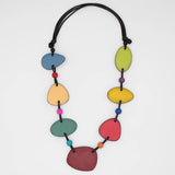 Sylca LS24N11 Multi Color Stepping Stones Necklace