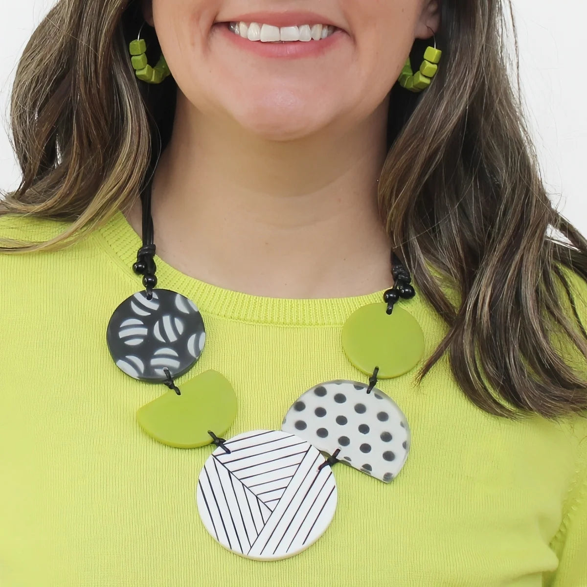 Sylca LS24N27 LIME Palma Necklace