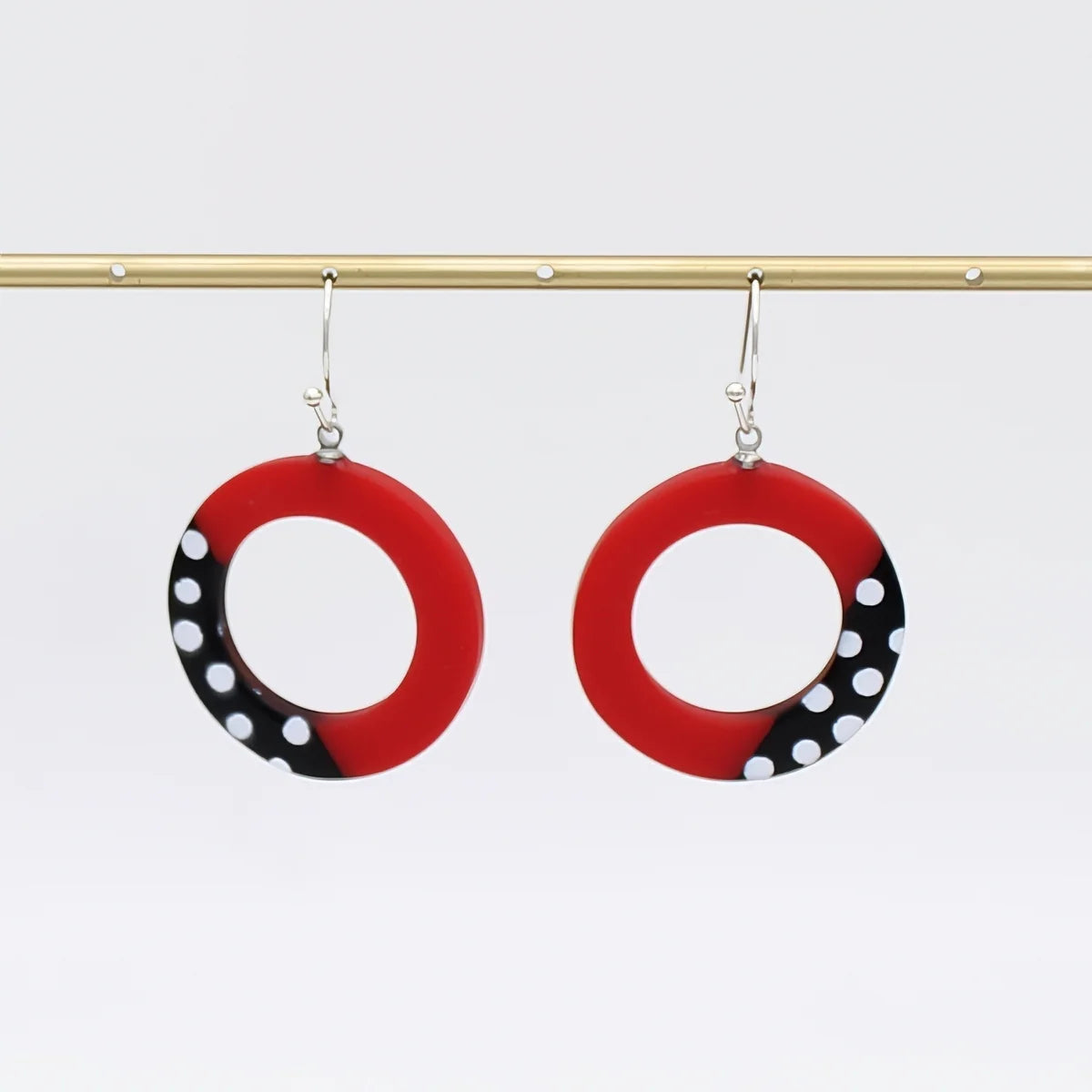 Sylca LS25E10RD Red Inez Earrings