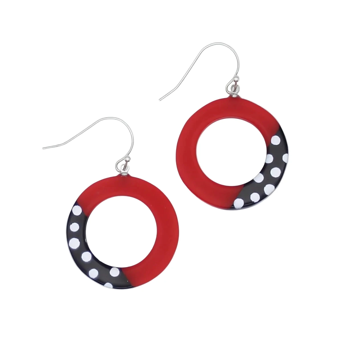 Sylca LS25E10RD Red Inez Earrings