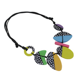 Sylca LS25N17MU Multi-Color Polka Dot Inez Necklace