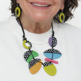 Sylca LS25N17MU Multi-Color Polka Dot Inez Necklace