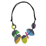Sylca LS25N17MU Multi-Color Polka Dot Inez Necklace