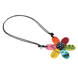Sylca LS25N29BR BRIGHTS Vibrant Garden Flower Pendant Necklace