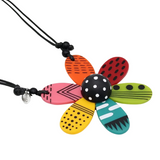 Sylca LS25N29BR BRIGHTS Vibrant Garden Flower Pendant Necklace