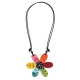 Sylca LS25N29BR BRIGHTS Vibrant Garden Flower Pendant Necklace