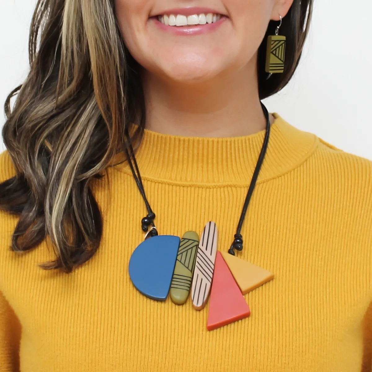 Sylca LS25N32MU Multi Color Ameli Pendant Necklace