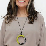 Sylca LS25N35LM Lime Inez Pendant Necklace