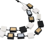 Sylca LS25N43BK Black Mira Verde Double Necklace