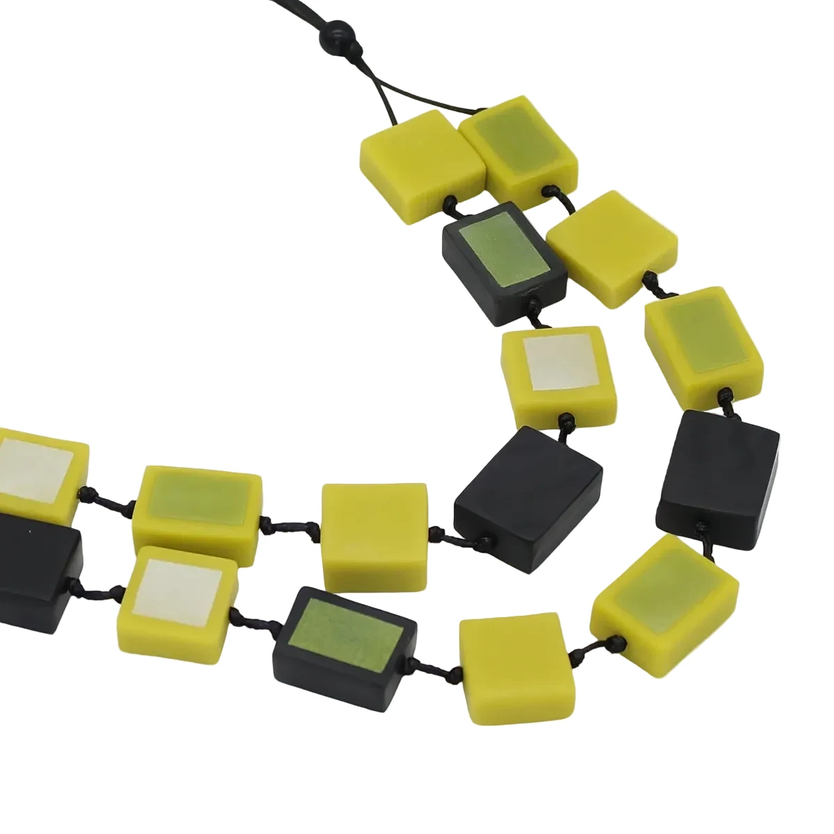 Sylca LS25N43LM Lime Mira Verde Double Necklace
