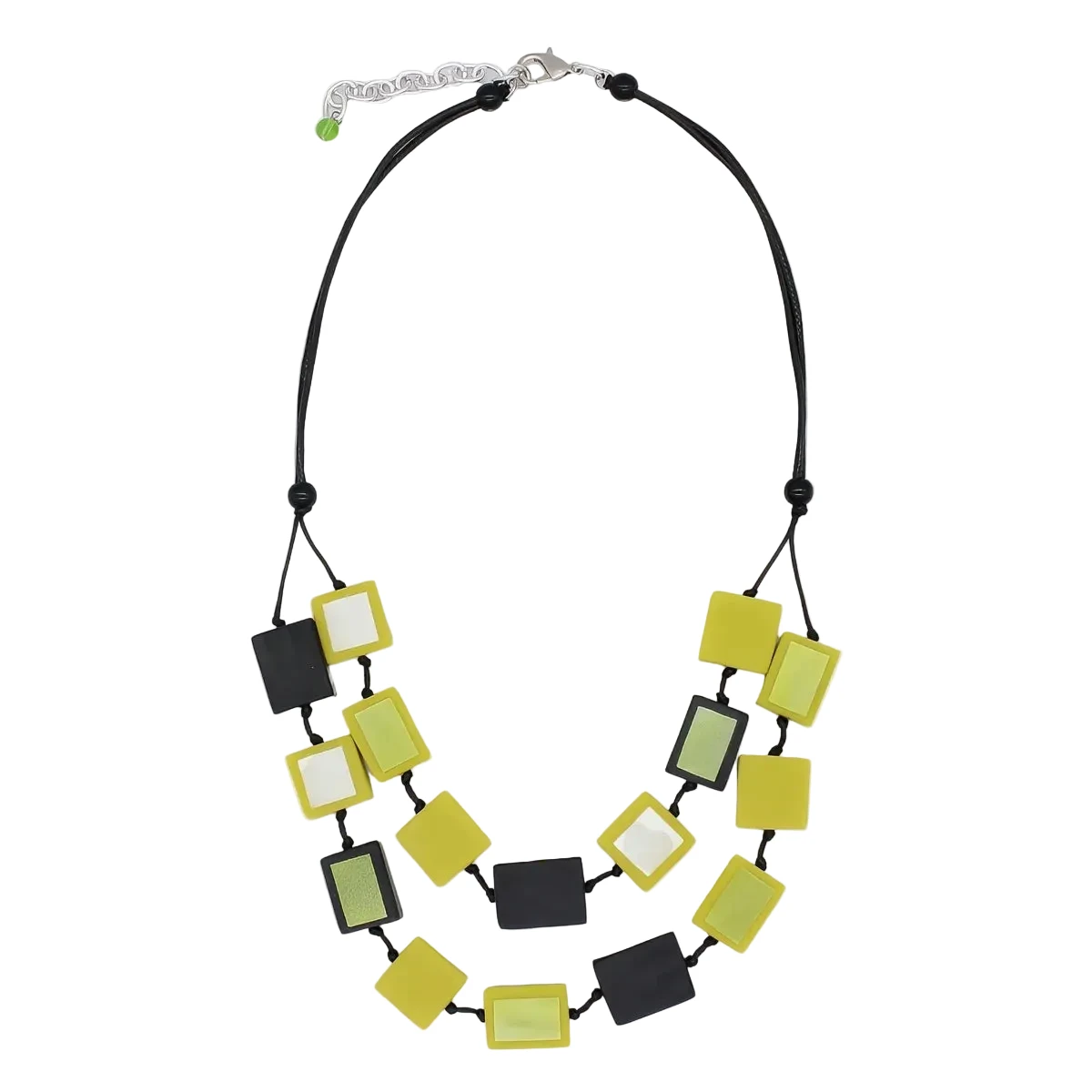 Sylca LS25N43LM Lime Mira Verde Double Necklace