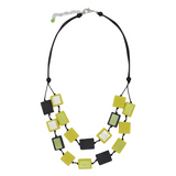 Sylca LS25N43LM Lime Mira Verde Double Necklace