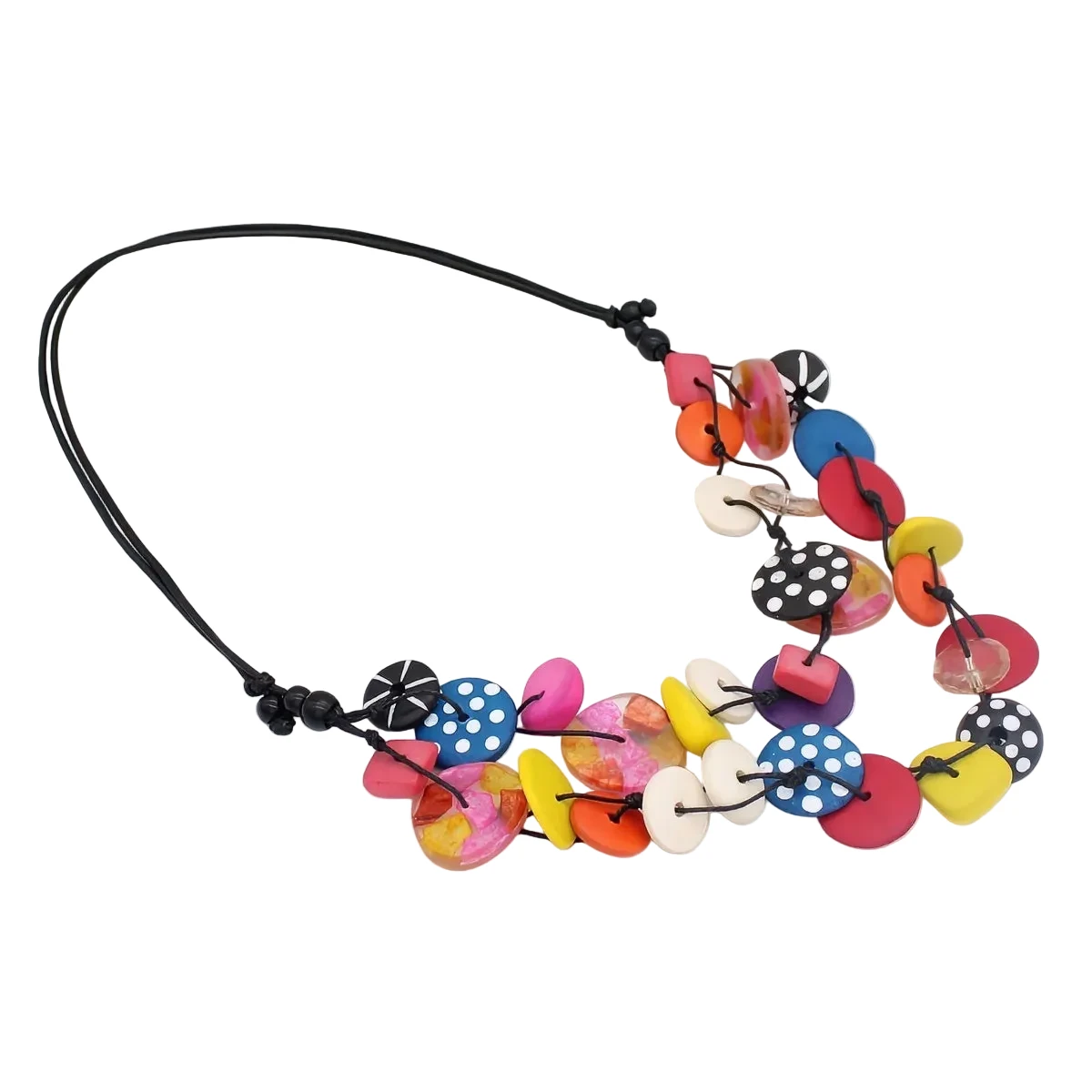 Sylca LS26N07MU Colorburst Confetti Layers Necklace