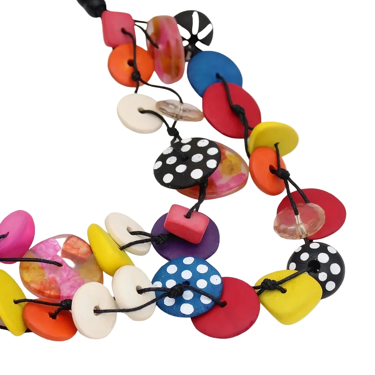 Sylca LS26N07MU Colorburst Confetti Layers Necklace