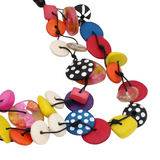 Sylca LS26N07MU Colorburst Confetti Layers Necklace