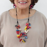 Sylca LS26N07MU Colorburst Confetti Layers Necklace