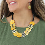 Sylca LS26N10YE Yellow Jessa Collar Necklace