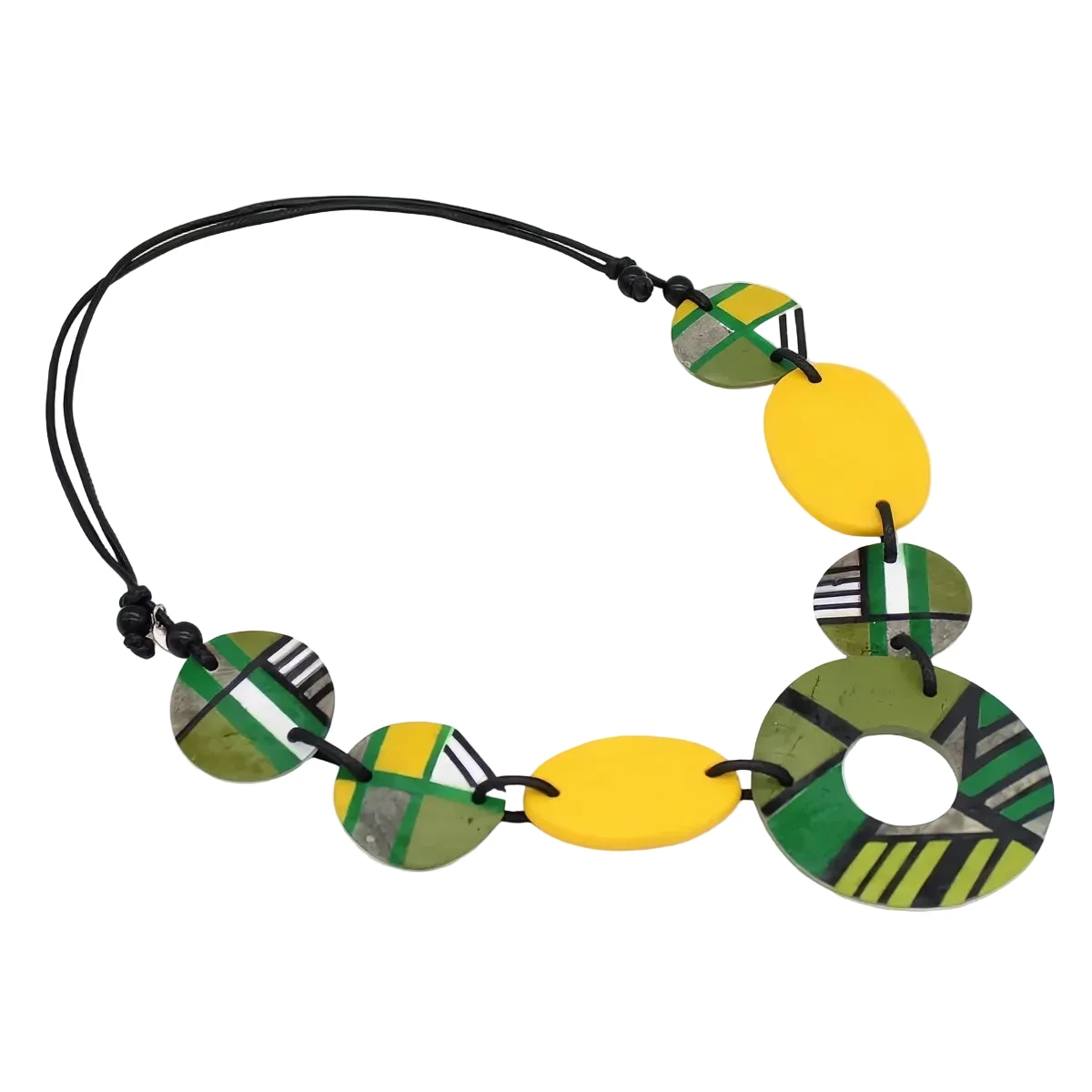 Sylca LS26N11GN Green Geo Addie Necklace